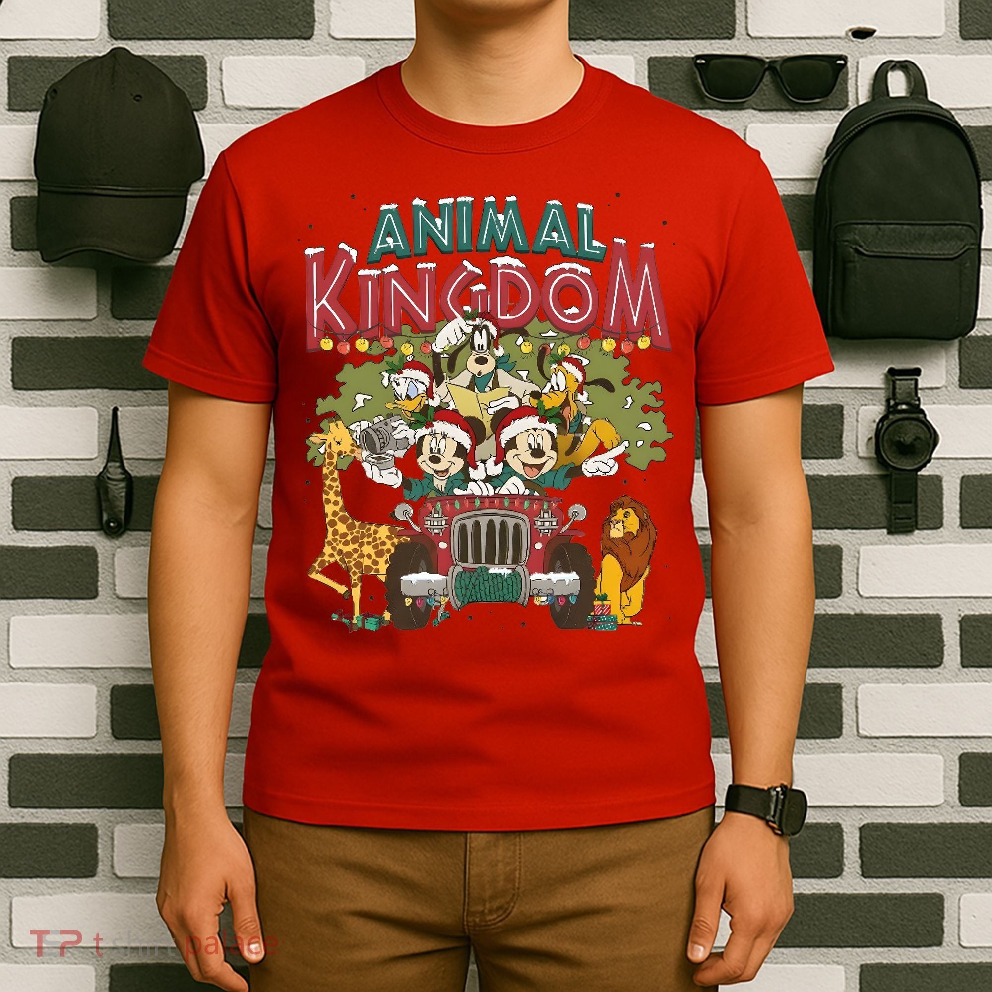 Animal Kingdom Christmas Mouse And Friends Safari Mode T-Shirt