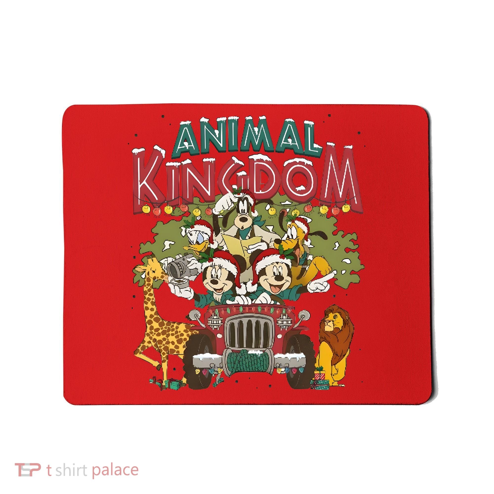 Animal Kingdom Christmas Mouse And Friends Safari Mode Mousepad
