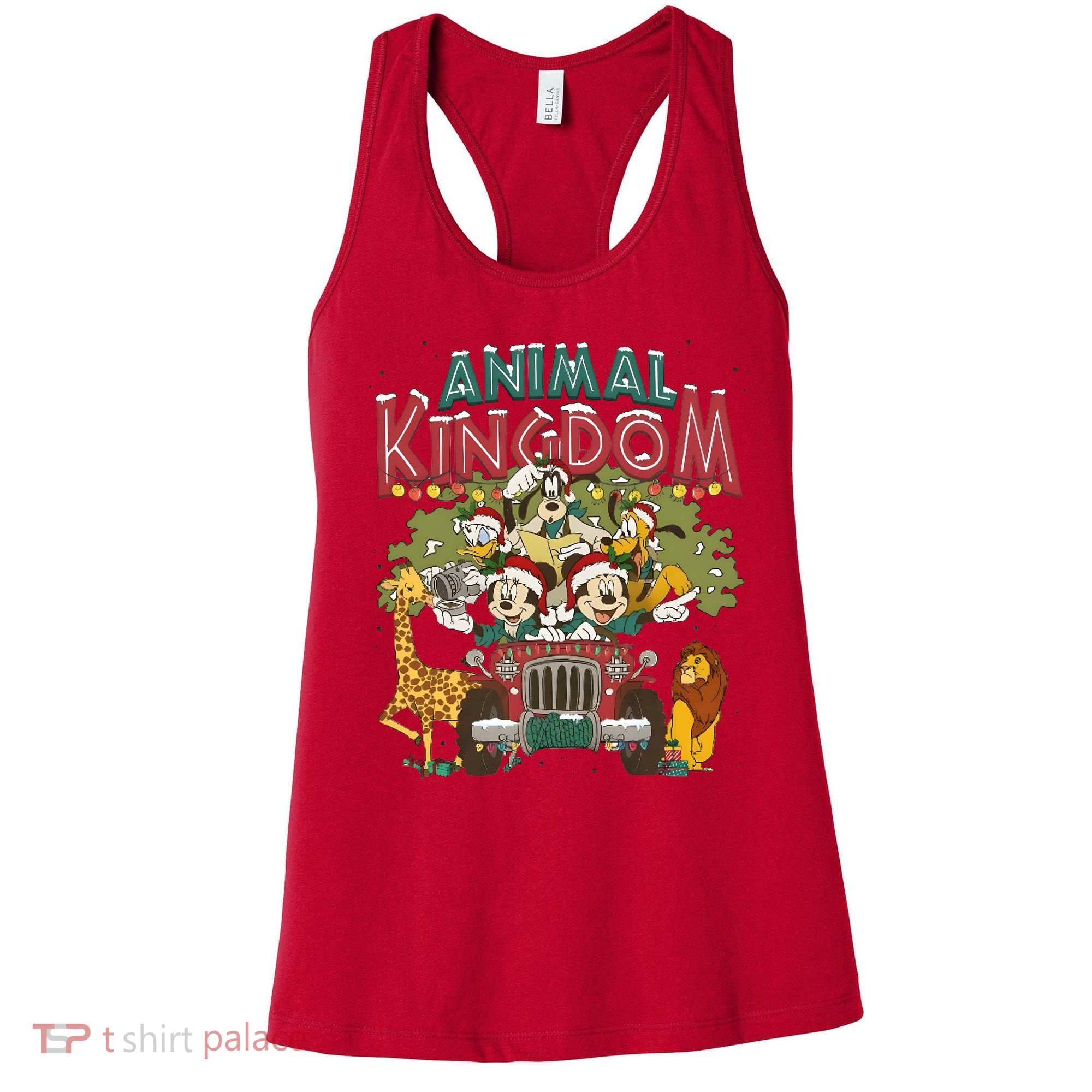 Animal Kingdom Christmas Mouse And Friends Safari Mode Women's Tank Top