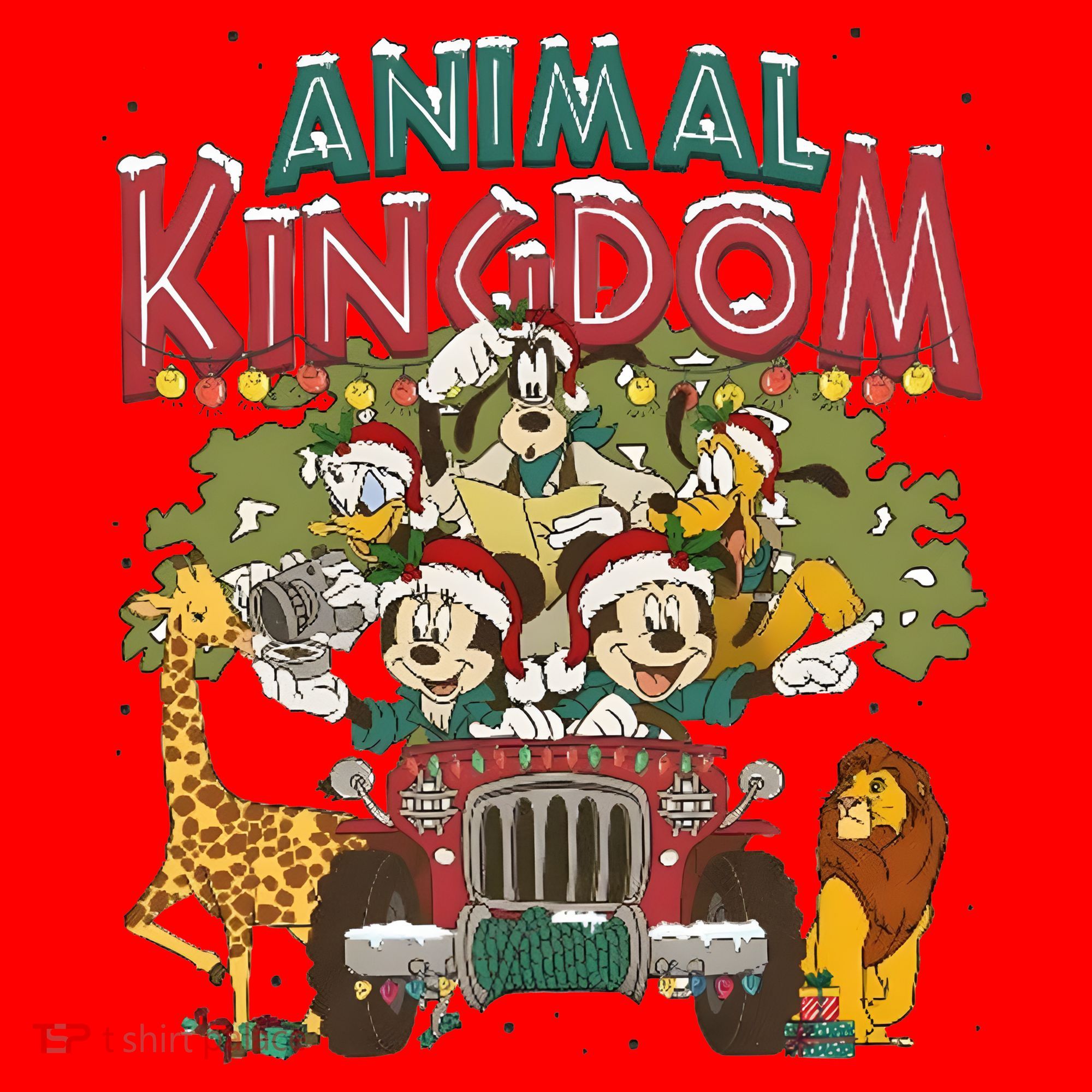Animal Kingdom Christmas Mouse And Friends Safari Mode Kids Sweatshirt