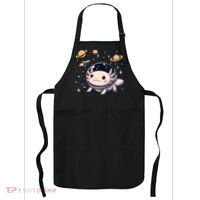 Axolotl Kawaii Cute Axolotls Astronaut Planets Space Apron thumb 0