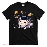 Axolotl Kawaii Cute Axolotls Astronaut Planets Space T-Shirt thumb 0