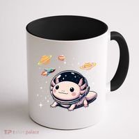 Axolotl Kawaii Cute Axolotls Astronaut Planets Space Coffee Mug thumb 1