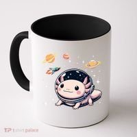Axolotl Kawaii Cute Axolotls Astronaut Planets Space Coffee Mug thumb 0