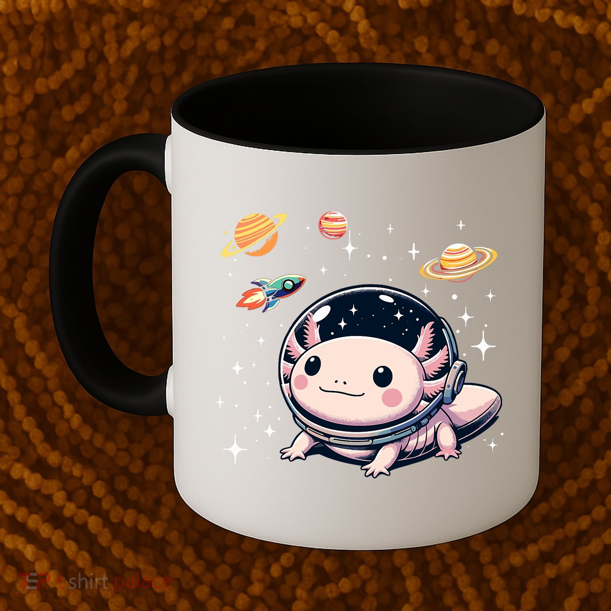 Axolotl Kawaii Cute Axolotls Astronaut Planets Space Coffee Mug