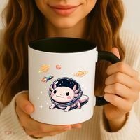 Axolotl Kawaii Cute Axolotls Astronaut Planets Space Coffee Mug thumb 3