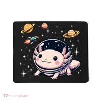 Axolotl Kawaii Cute Axolotls Astronaut Planets Space Mousepad thumb 0