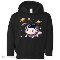 Axolotl Kawaii Cute Axolotls Astronaut Planets Space Toddler Hoodie thumb 0