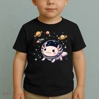 Axolotl Kawaii Cute Axolotls Astronaut Planets Space Toddler T-Shirt thumb 2
