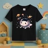 Axolotl Kawaii Cute Axolotls Astronaut Planets Space Toddler T-Shirt thumb 3