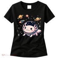 Axolotl Kawaii Cute Axolotls Astronaut Planets Space Women's T-Shirt thumb 0