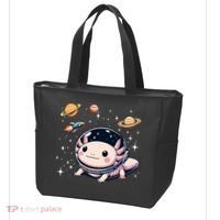Axolotl Kawaii Cute Axolotls Astronaut Planets Space Tote Bag thumb 3