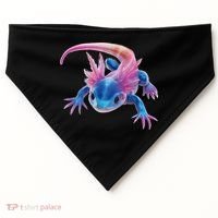 Axolotl Kawaii Cute Graphic USA-Made Doggie Bandana thumb 0