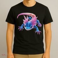 Axolotl Kawaii Cute Graphic T-Shirt thumb 3