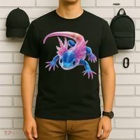 Axolotl Kawaii Cute Graphic T-Shirt thumb 6