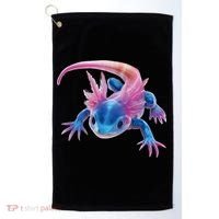 Axolotl Kawaii Cute Graphic Golf Towel thumb 0