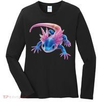 Axolotl Kawaii Cute Graphic Women's Long Sleeve Shirt thumb 0