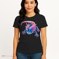 Axolotl Kawaii Cute Graphic Women's T-Shirt thumb 4