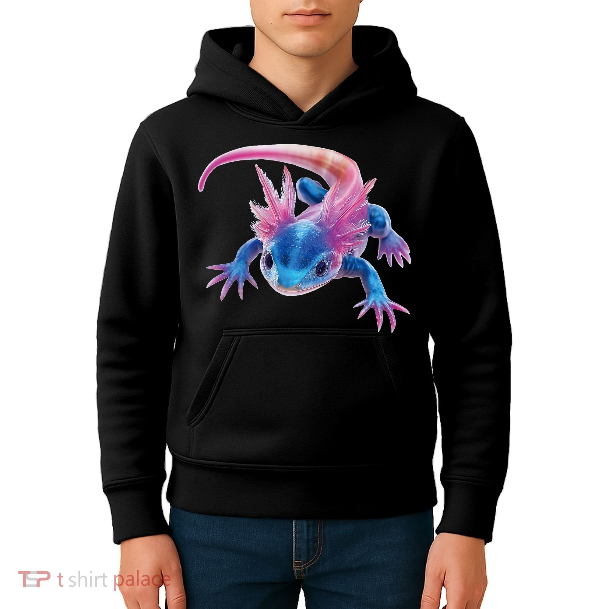 Axolotl Kawaii Cute Graphic Kids Hoodie