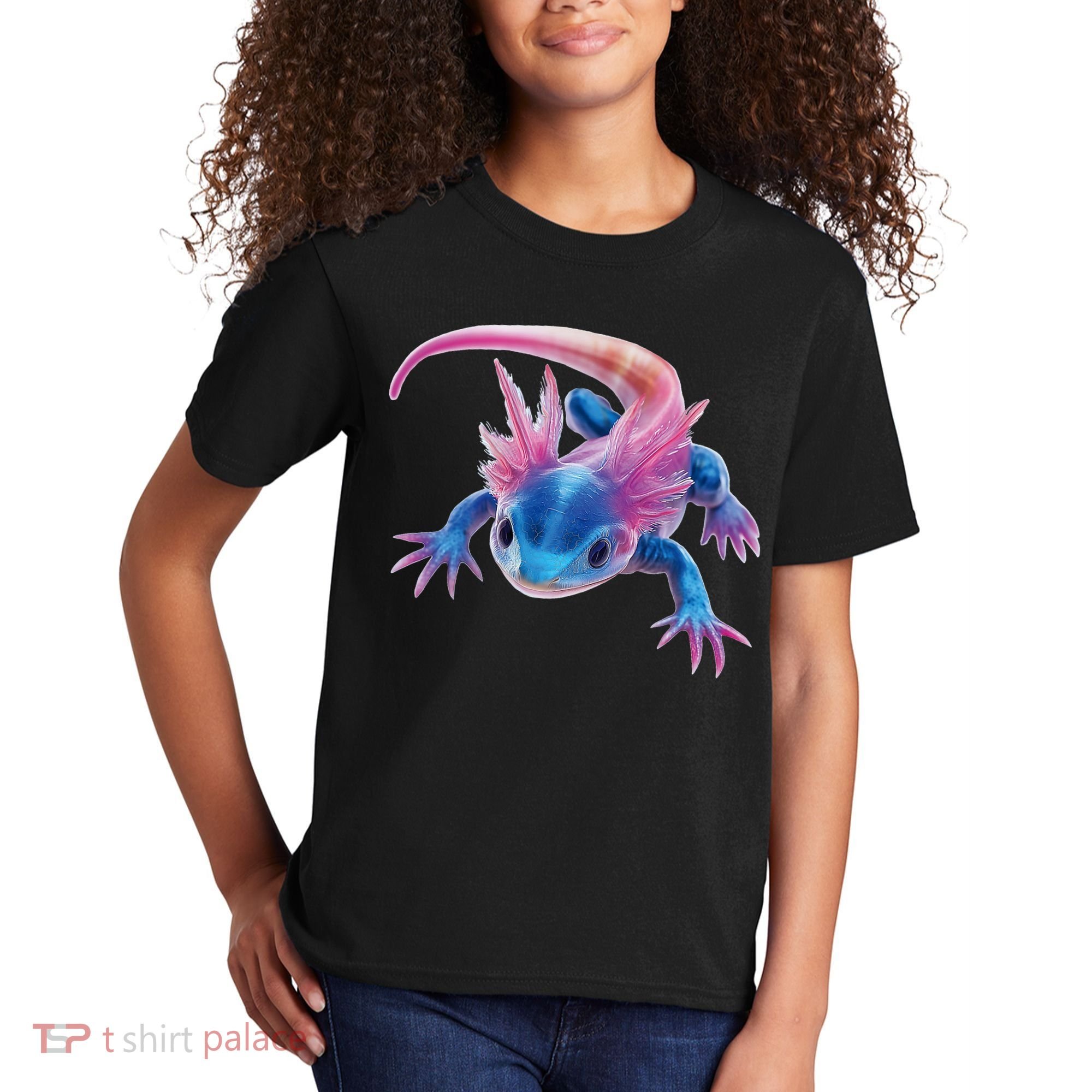 Axolotl Kawaii Cute Graphic Kids T-Shirt
