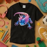 Axolotl Kawaii Cute Graphic Kids T-Shirt thumb 3