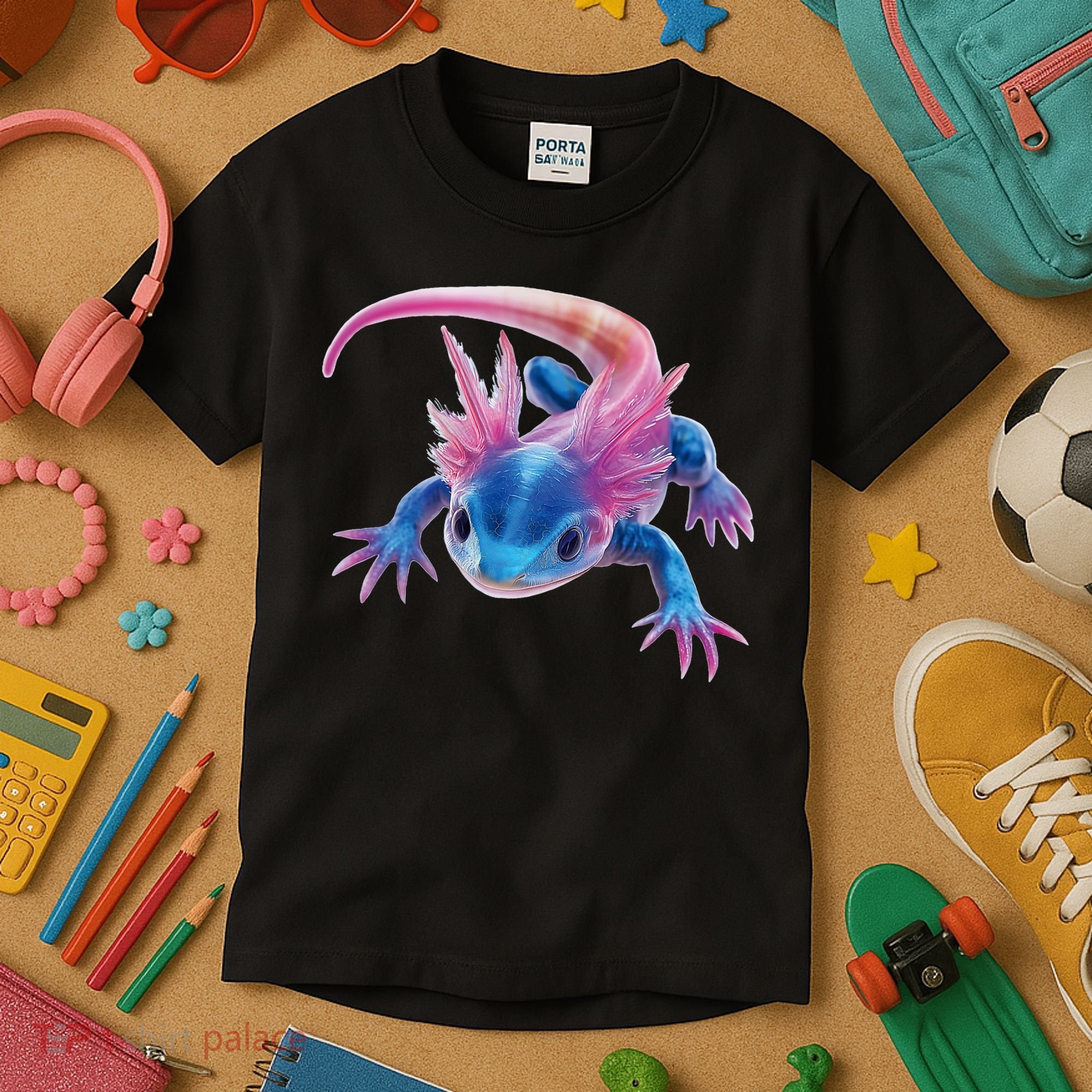 Axolotl Kawaii Cute Graphic Kids T-Shirt