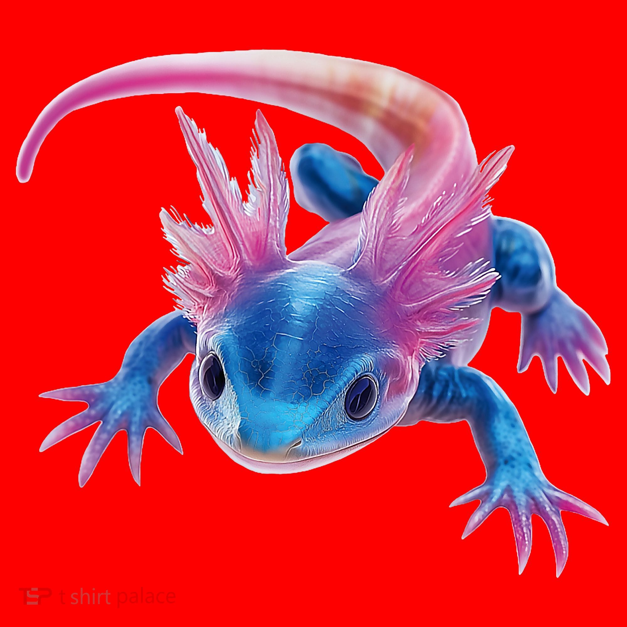 Axolotl Kawaii Cute Graphic Santa Hat