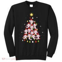 Axolotl Kawaii Christmas Tree Lights Pajama Xmas Tree Sweatshirt thumb 0