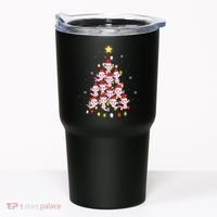 Axolotl Kawaii Christmas Tree Lights Pajama Xmas Tree Tumbler thumb 0