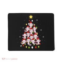 Axolotl Kawaii Christmas Tree Lights Pajama Xmas Tree Mousepad thumb 0
