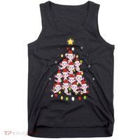 Axolotl Kawaii Christmas Tree Lights Pajama Xmas Tree Tank Top thumb 0