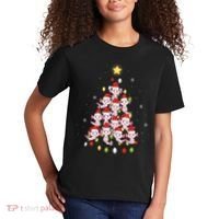 Axolotl Kawaii Christmas Tree Lights Pajama Xmas Tree Kids T-Shirt thumb 2