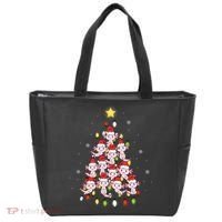 Axolotl Kawaii Christmas Tree Lights Pajama Xmas Tree Tote Bag thumb 0