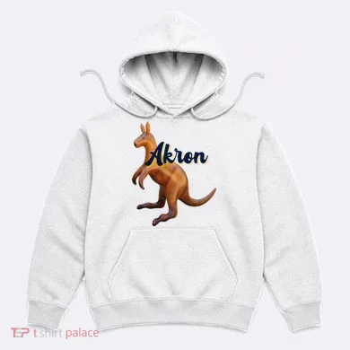 Akron Kangaroo Fun Retro Zips Hoodie
