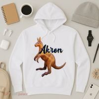 Akron Kangaroo Fun Retro Zips Hoodie thumb 3
