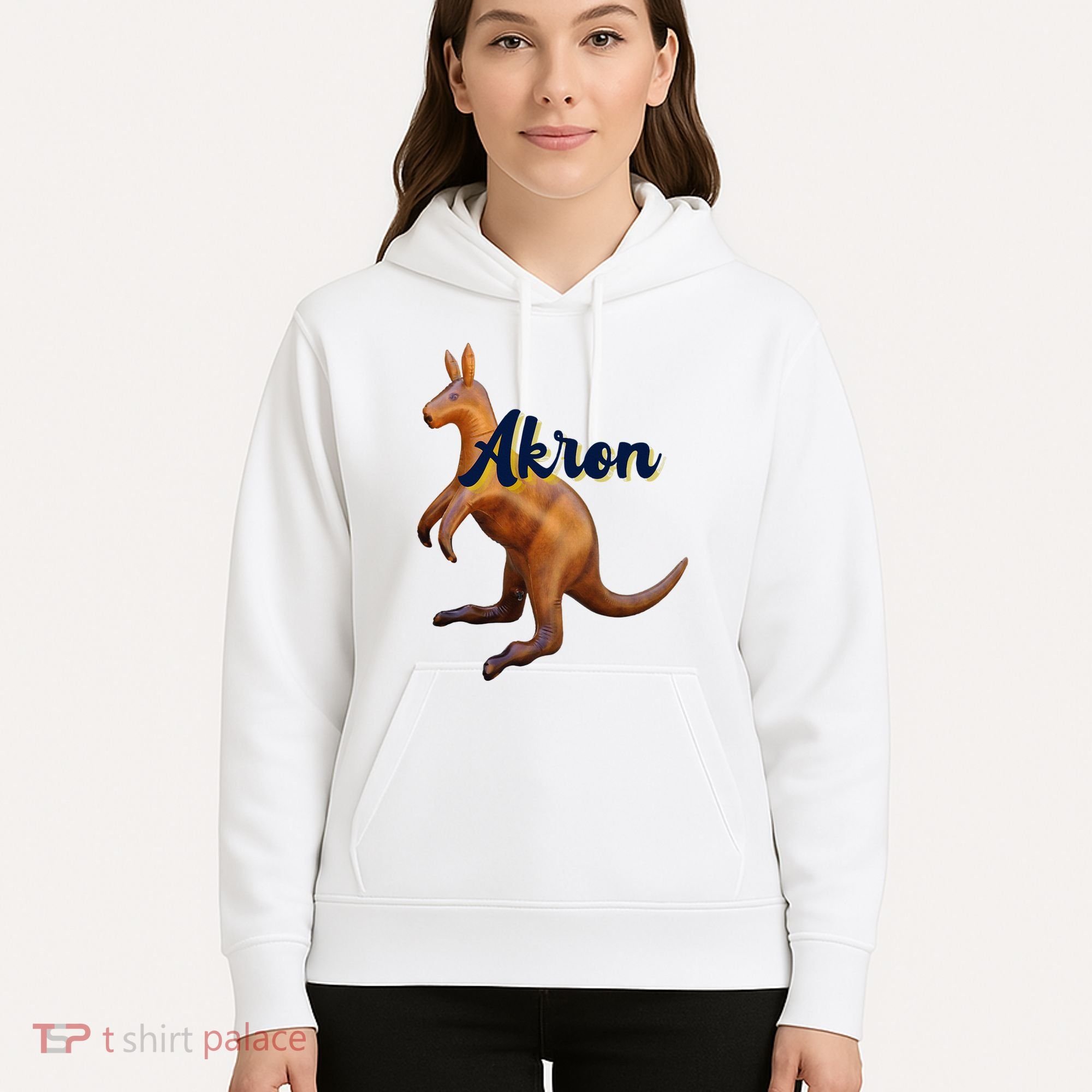 Akron Kangaroo Fun Retro Zips Hoodie