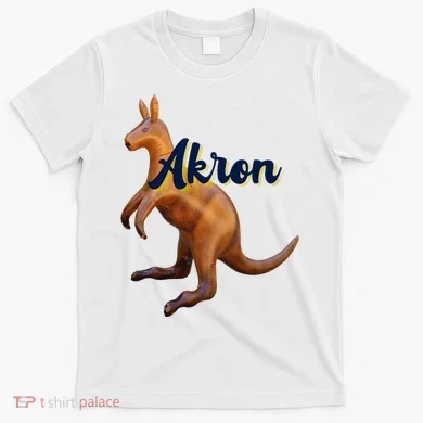 Akron Kangaroo Fun Retro Zips T-Shirt