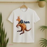 Akron Kangaroo Fun Retro Zips T-Shirt thumb 2