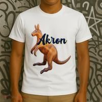 Akron Kangaroo Fun Retro Zips T-Shirt thumb 3