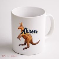Akron Kangaroo Fun Retro Zips Coffee Mug thumb 1