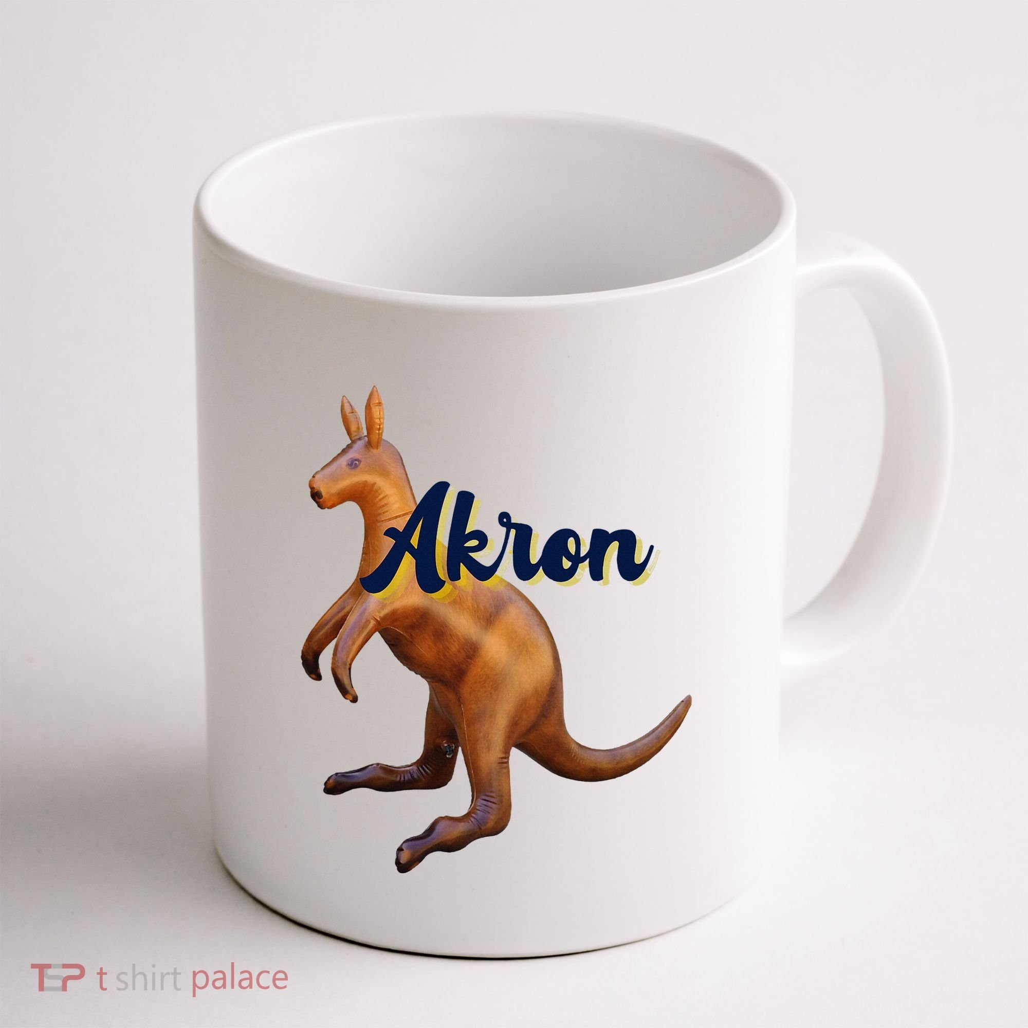 Akron Kangaroo Fun Retro Zips Coffee Mug