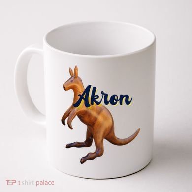 Akron Kangaroo Fun Retro Zips Coffee Mug
