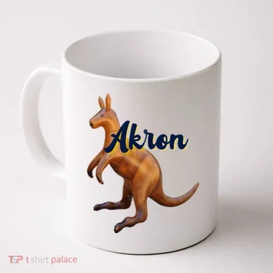 Akron Kangaroo Fun Retro Zips Coffee Mug