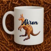 Akron Kangaroo Fun Retro Zips Coffee Mug thumb 2