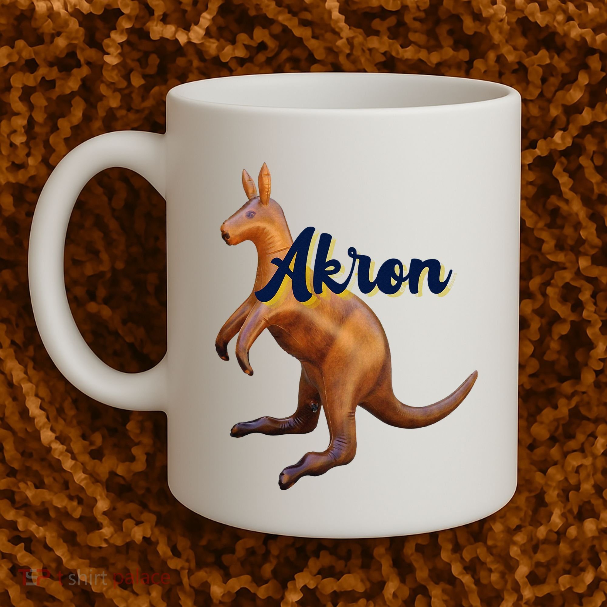 Akron Kangaroo Fun Retro Zips Coffee Mug
