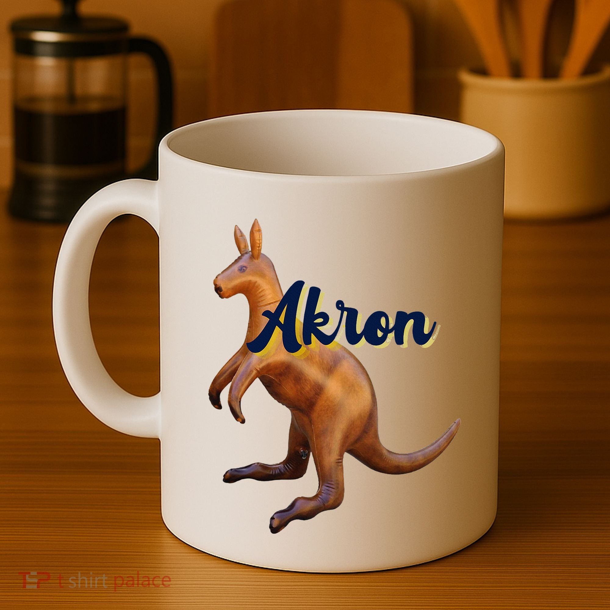 Akron Kangaroo Fun Retro Zips Coffee Mug