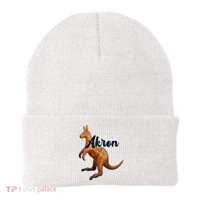 Akron Kangaroo Fun Retro Zips Beanie