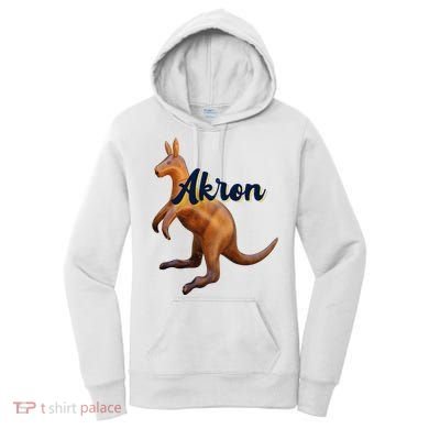 Akron Kangaroo Fun Retro Zips Women's Hoodie