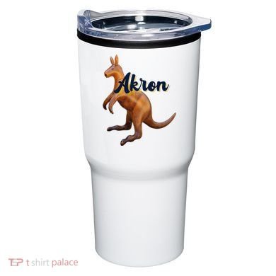 Akron Kangaroo Fun Retro Zips Tumbler