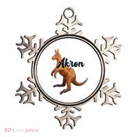 Akron Kangaroo Fun Retro Zips Ornament thumb 0